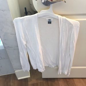 White Old Navy Cardigan-Size Small